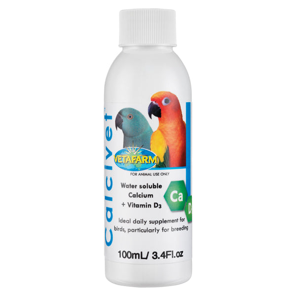 Calcivet Water Soluble Calcium plus Vitamin D3 Supplement 100ML