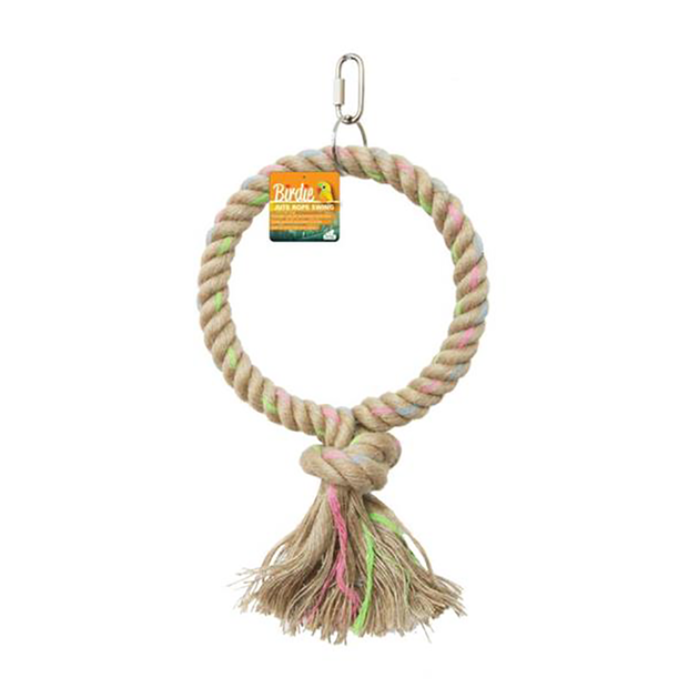 jute parrot swing 16cm for small birds