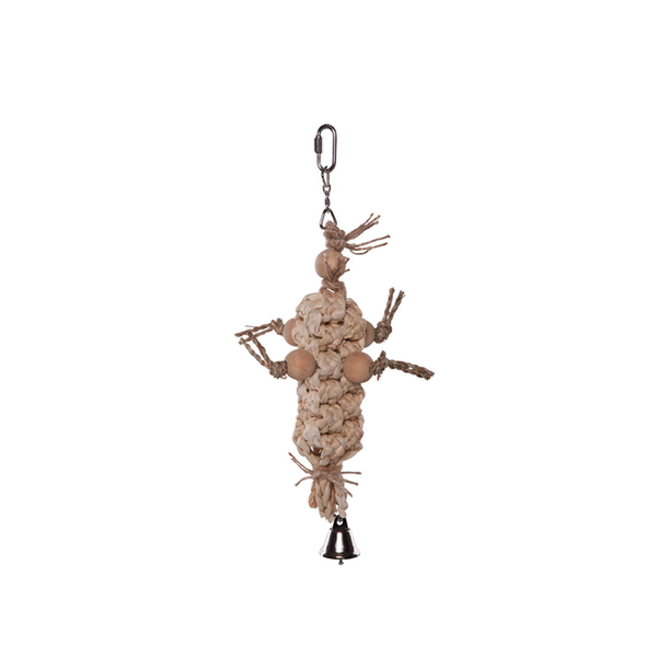 natural woven bird toy