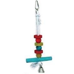 Bird Toy Wood and Rope 30CM x 11CM-PARROTBOX PET SUPPLIES