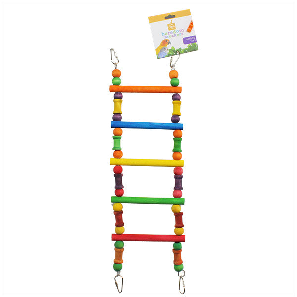 Bird ladder colored for small birds, parrotbox pet supplies