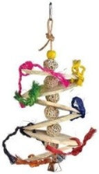 wicker bird toy, parrot toy made from timber and wicker, toy for small to medium sized birds and parrots, australian bird toys, parrotbox pet supplies