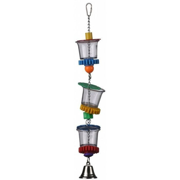 bird foraging toy parrotbox bottoms up