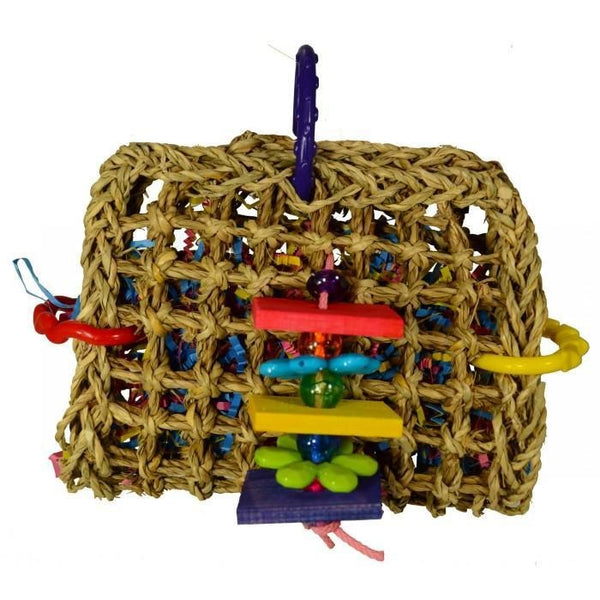 foraging pouch parrot toy parrotbox