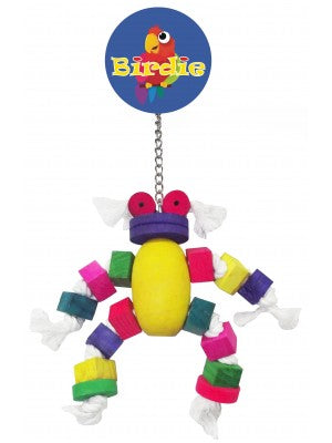 Birdie medium block man, parrot box toys