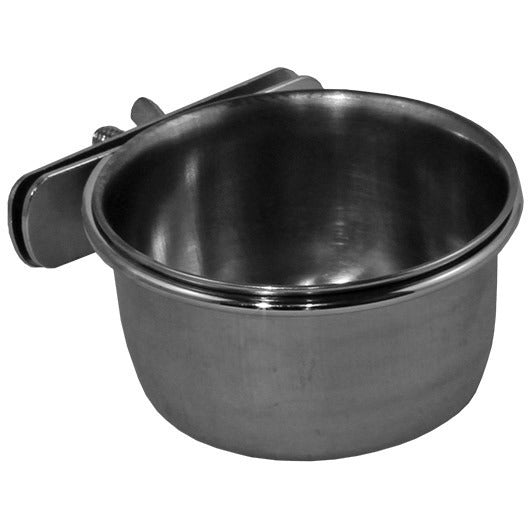 S/Steel Coop-Cup w/wing nuts 150ml - 75mm dia-PARROTBOX PET SUPPLIES