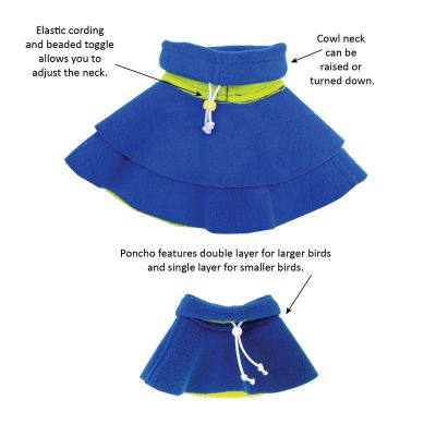 Avian Fashions Poncho-PARROTBOX PET SUPPLIES