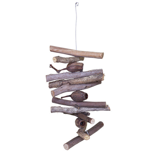 parrotbox, bird nerd jungle climb parrot toy, all natural Australian made bird toy