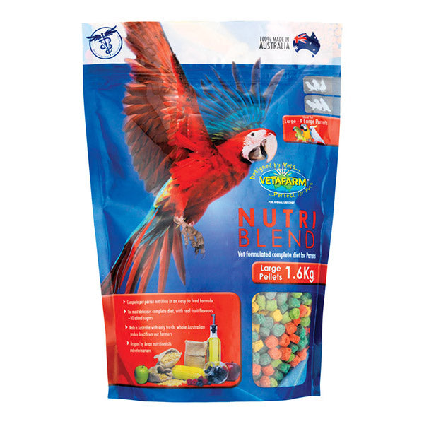 Parrotbox nutriblend pellet 1.6kg parrot pellets