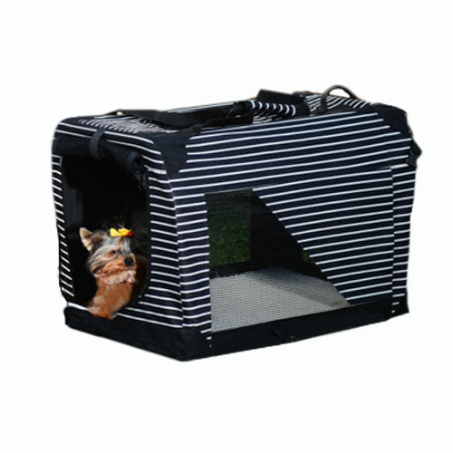 parrotbox pets striped pet carrier for birds, cats, dogs and small animal. Sturdy heavy duty construction