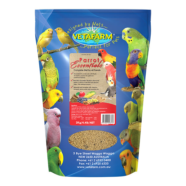 Vetafarm Parrot Essentials 2 kilogram bag - PARROTBOX PET SUPPLIES