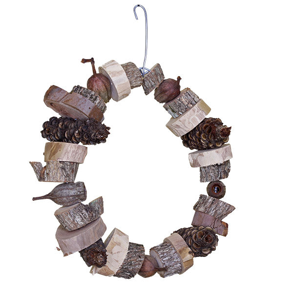 parrotbox bird ring large, natural Australian bird toy.