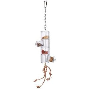Parrotbox bird toy, doors and drawers, forager for parrots